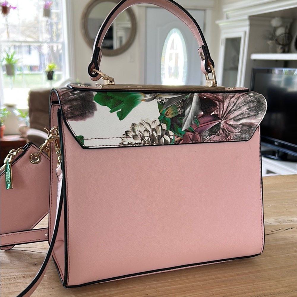 Dune London Pink Floral Women's Bag Set - Picture 3 of 10